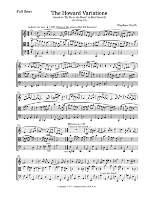 The Howard Variations (String Trio)