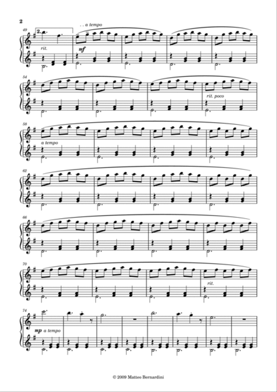 La libertà Easy Piano scores gallery preview page 2