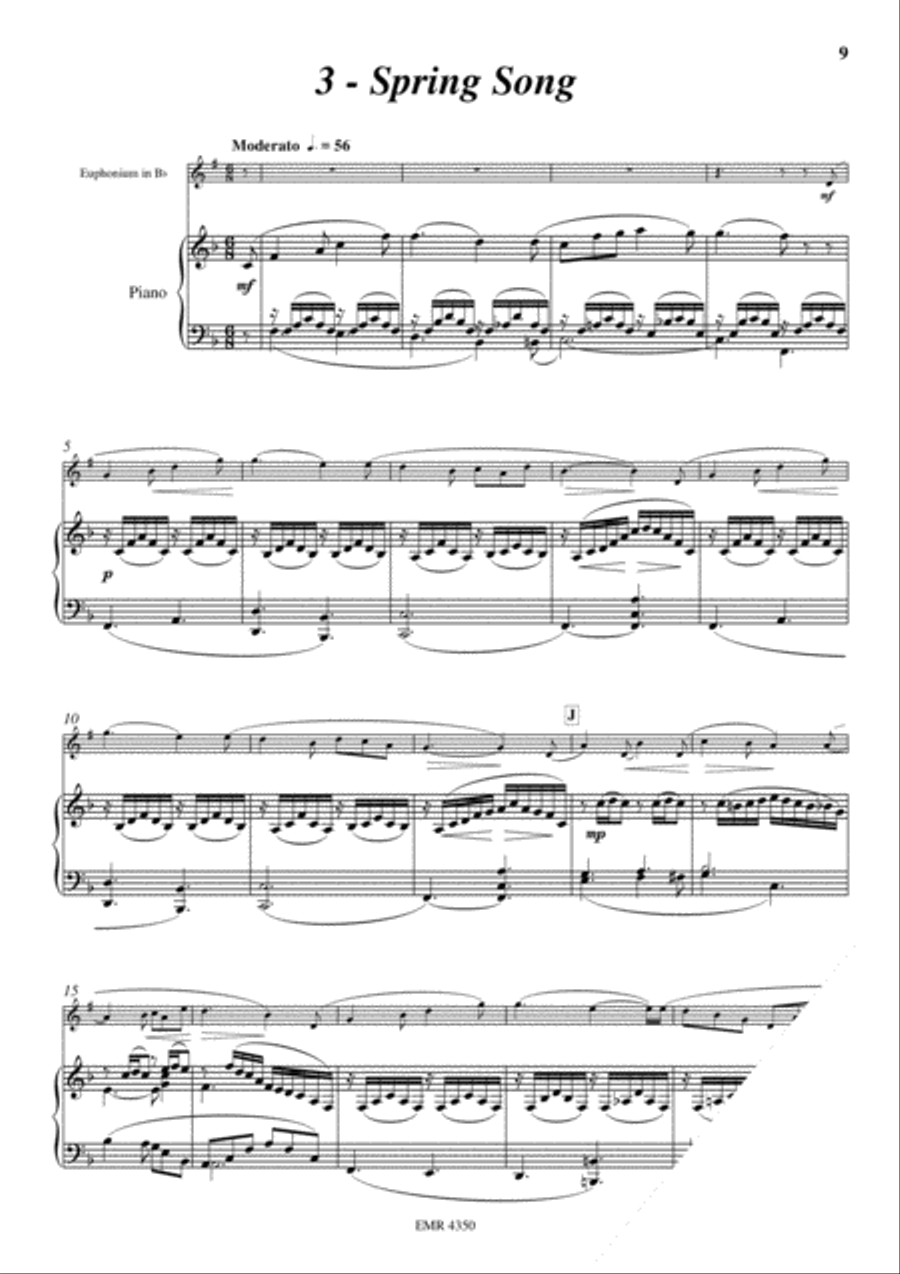 Japanese Folksongs Japanese Folksongs Euphonium scores gallery preview page 5