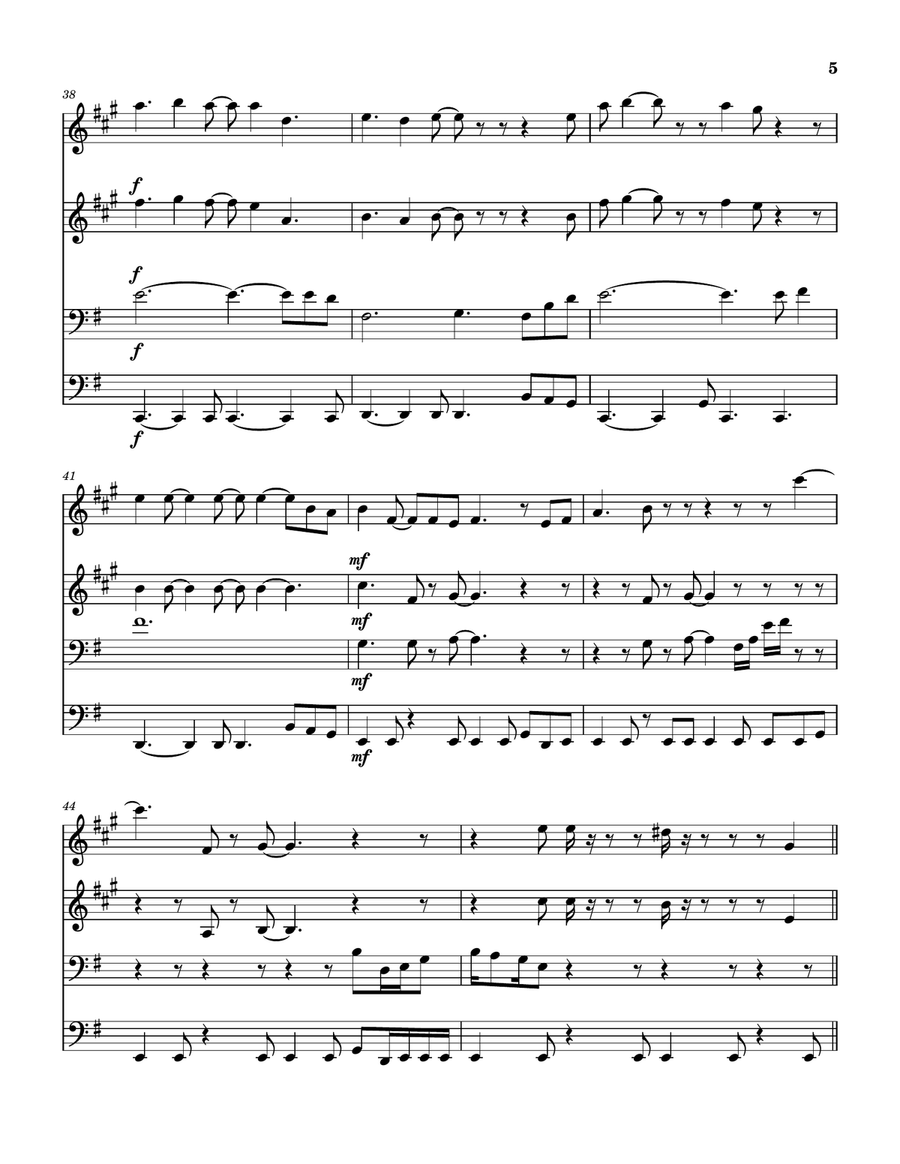 Luck And Strange Luck And Strange Brass Quartet scores gallery preview page 6