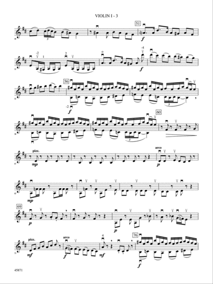 Hemispheres: 1st Violin String Orchestra scores gallery preview page 3