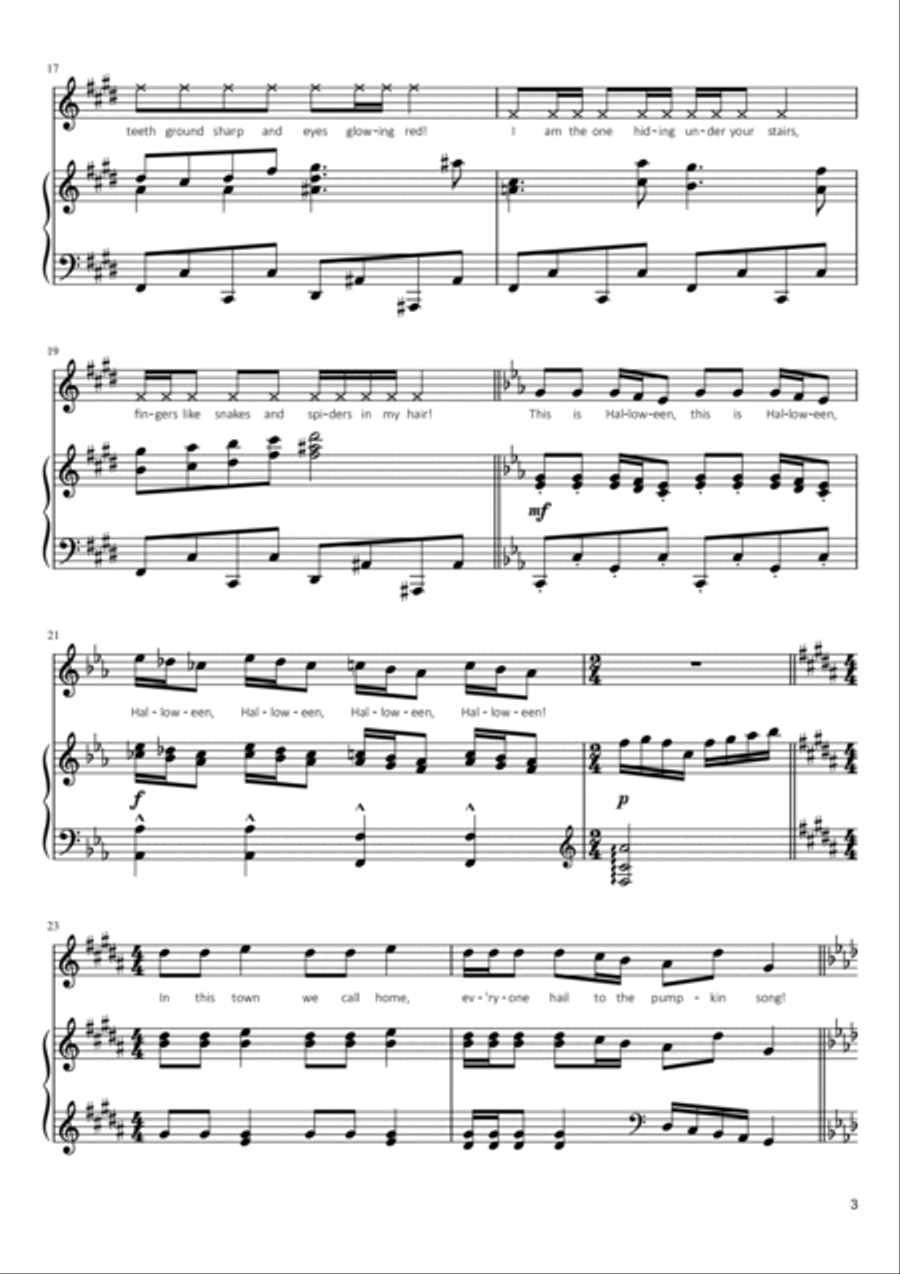 This Is Halloween Voice scores gallery preview page 3