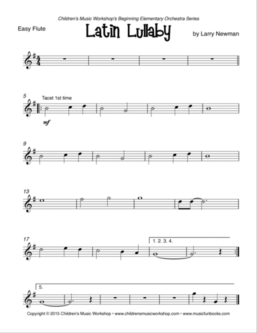 Latin Lullaby Full Orchestra scores gallery preview page 6