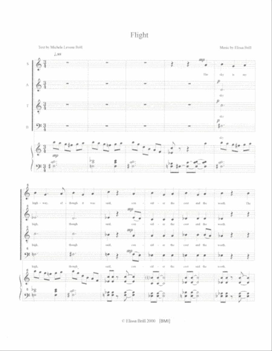 Flight Flight 4-Part scores gallery preview page 3