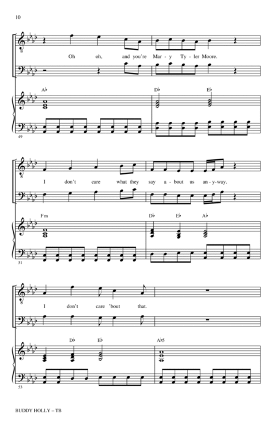 Buddy Holly (arr. Roger Emerson) TB scores gallery preview page 9