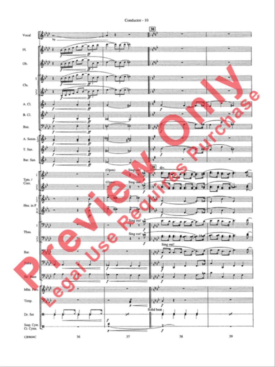 As Time Goes By Concert Band scores gallery preview page 13