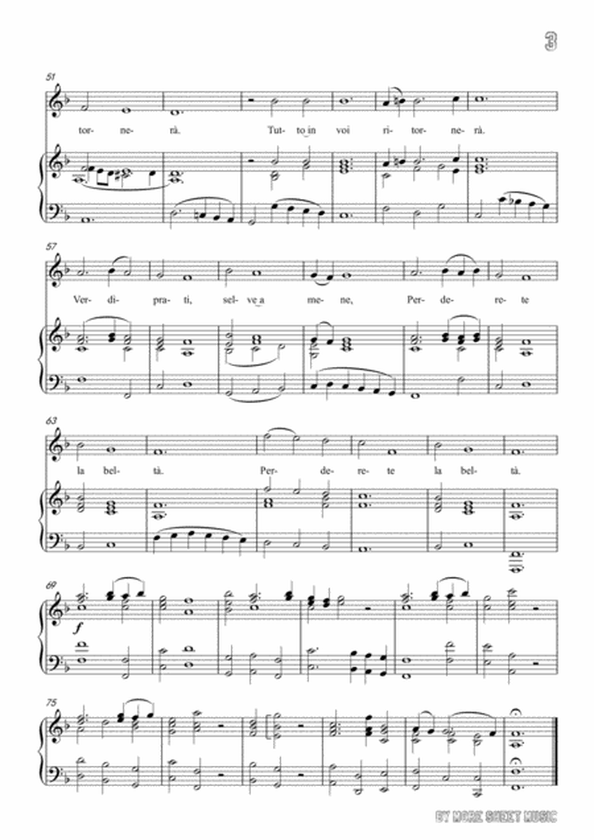 Handel-Verdi prati in F Major,for Voice and Piano image number null