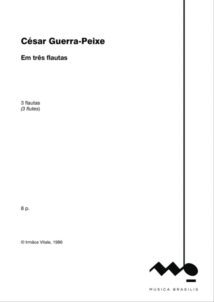 Em três flautas Woodwind Trio scores gallery preview page 2