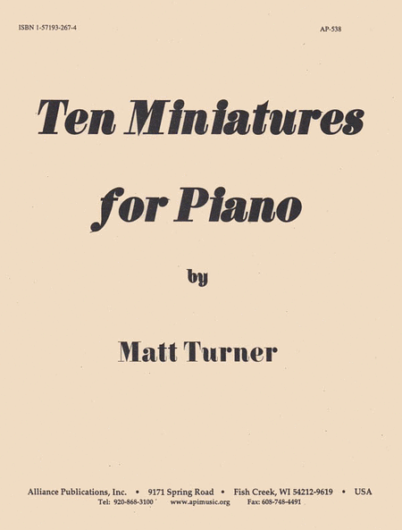 Ten Miniatures for Piano