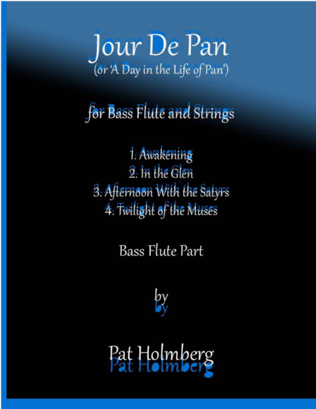 Jour de Pan (for bass flute and strings) - bass flute part image number null