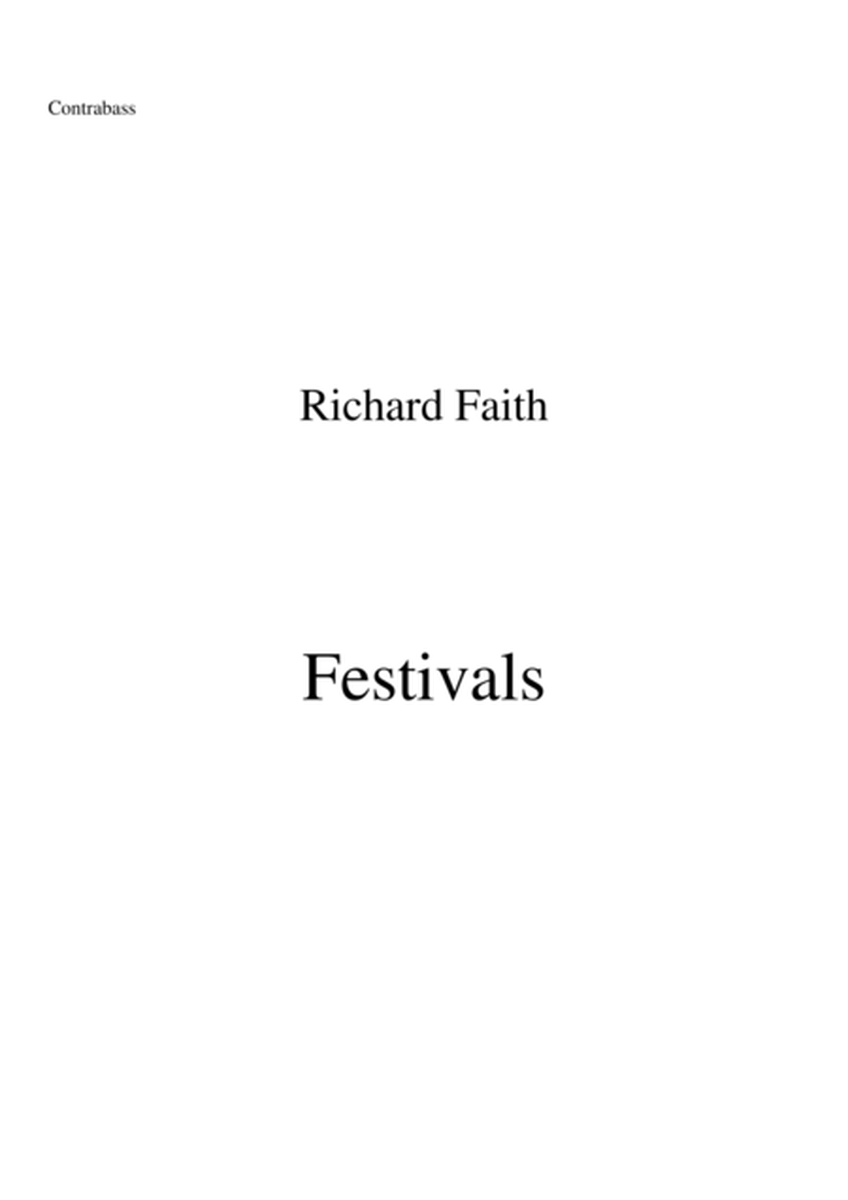 Richard Faith/László Veres: Festivals for Concert Band, contrabass (string bass) part