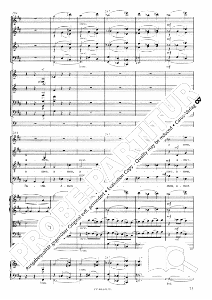 Mass in A Major (2 versions) STB scores gallery preview page 86