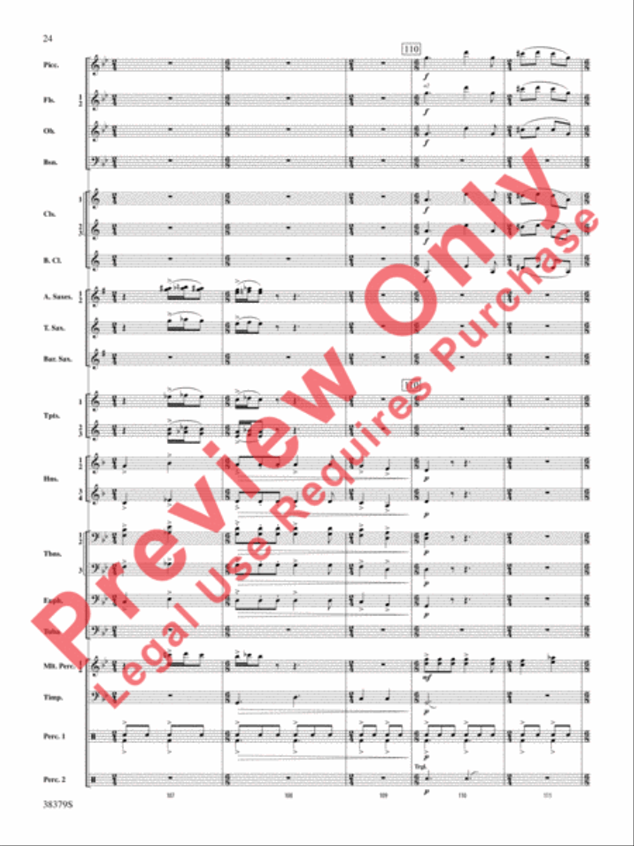 Vision Quest Concert Band scores gallery preview page 25