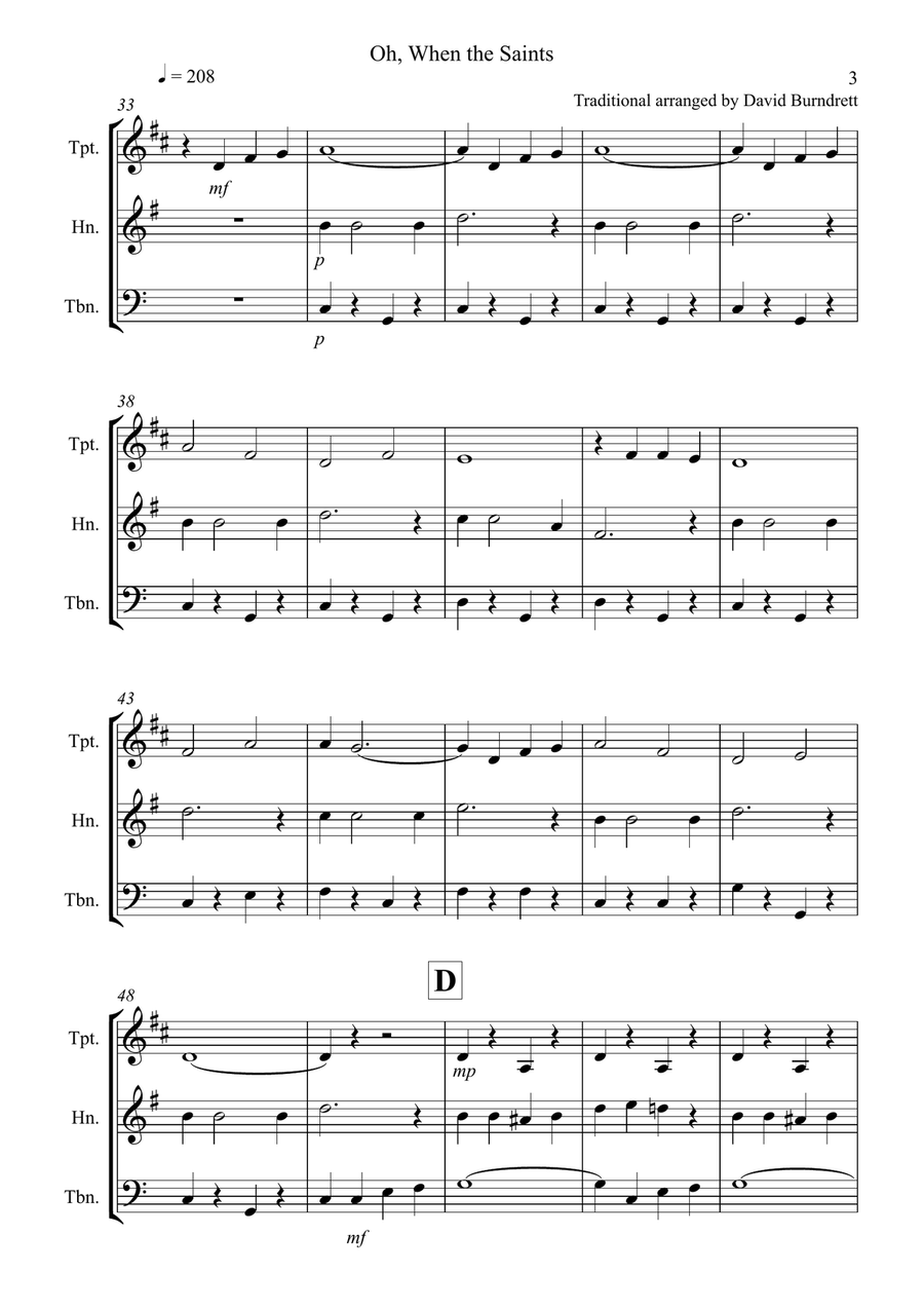 8 Easy Trios, for Brass Brass Ensemble scores gallery preview page 3