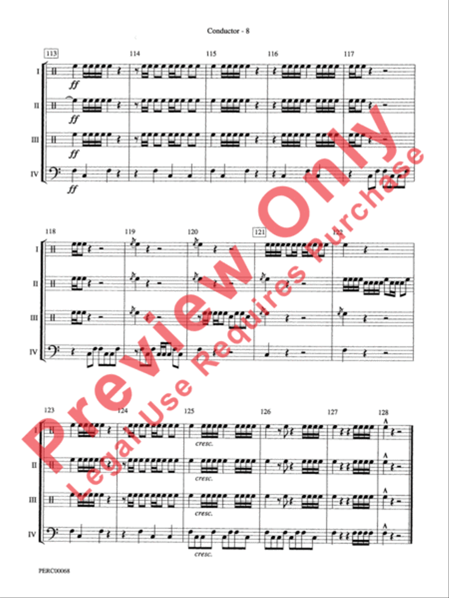 Dimensions III Dimensions III Percussion Ensemble scores gallery preview page 9