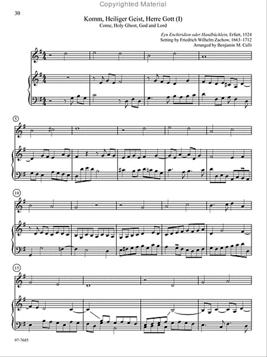 Duo Baroque: Classic Chorale Preludes Arranged for Keyboard and Any Solo Instrument, Vol. 2 Bassoon scores gallery preview page 8