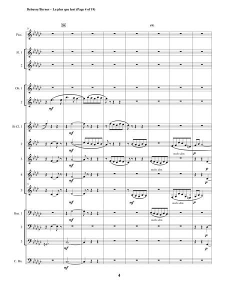 Claude Debussy – La plus que lent (Woodwind Choir) image number null