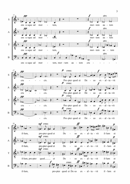 CHRISTUS FACTUS EST - WAB 11 - Bruckner - For SATB Choir image number null