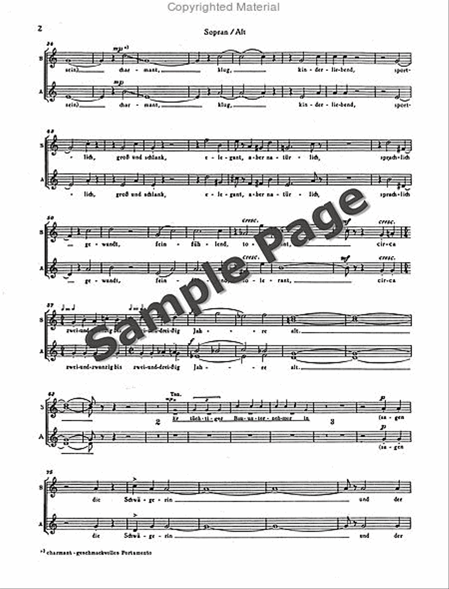 Heiratspostchorus/hpsi/db (sa) SA scores gallery preview page 3