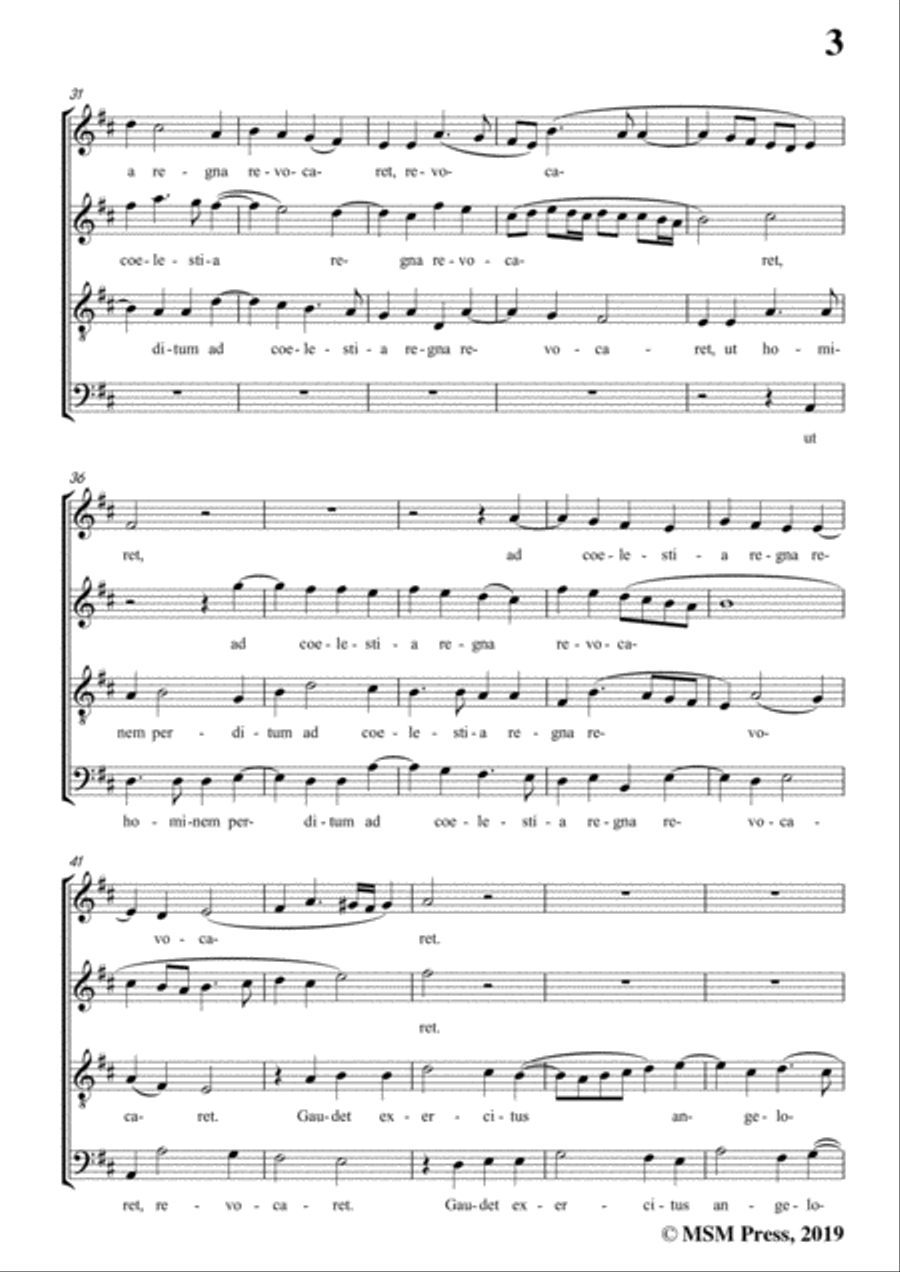 Goudimel-Hodie nobis coelorum,in D Major,for A cappella 4-Part scores gallery preview page 5