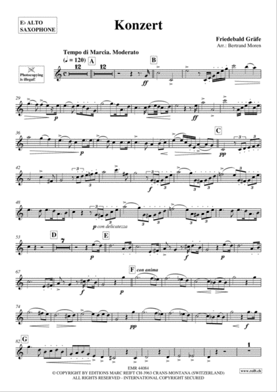 Konzert Alto Saxophone scores gallery preview page 2