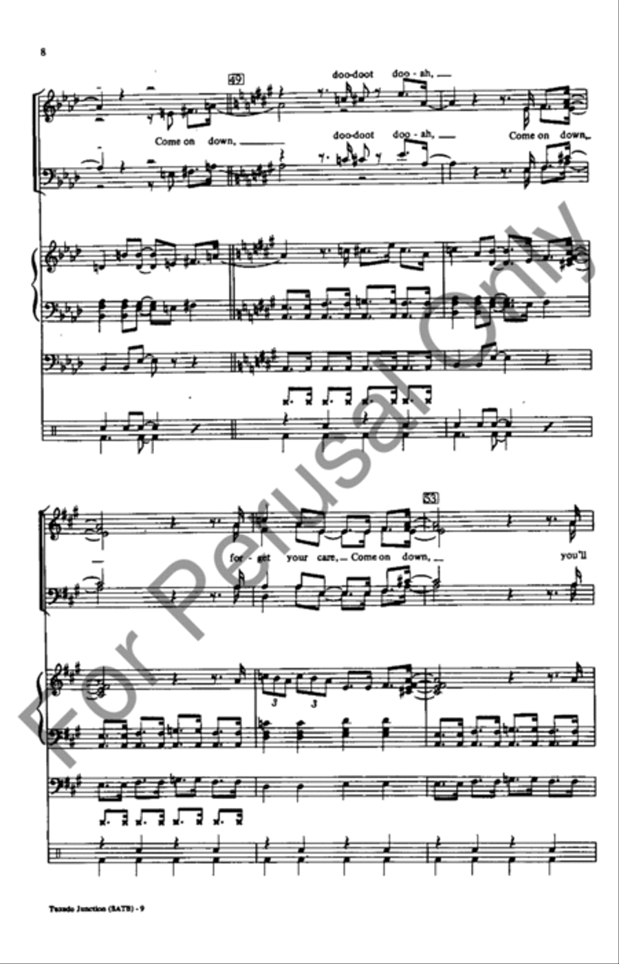 Tuxedo Junction Divisi scores gallery preview page 8