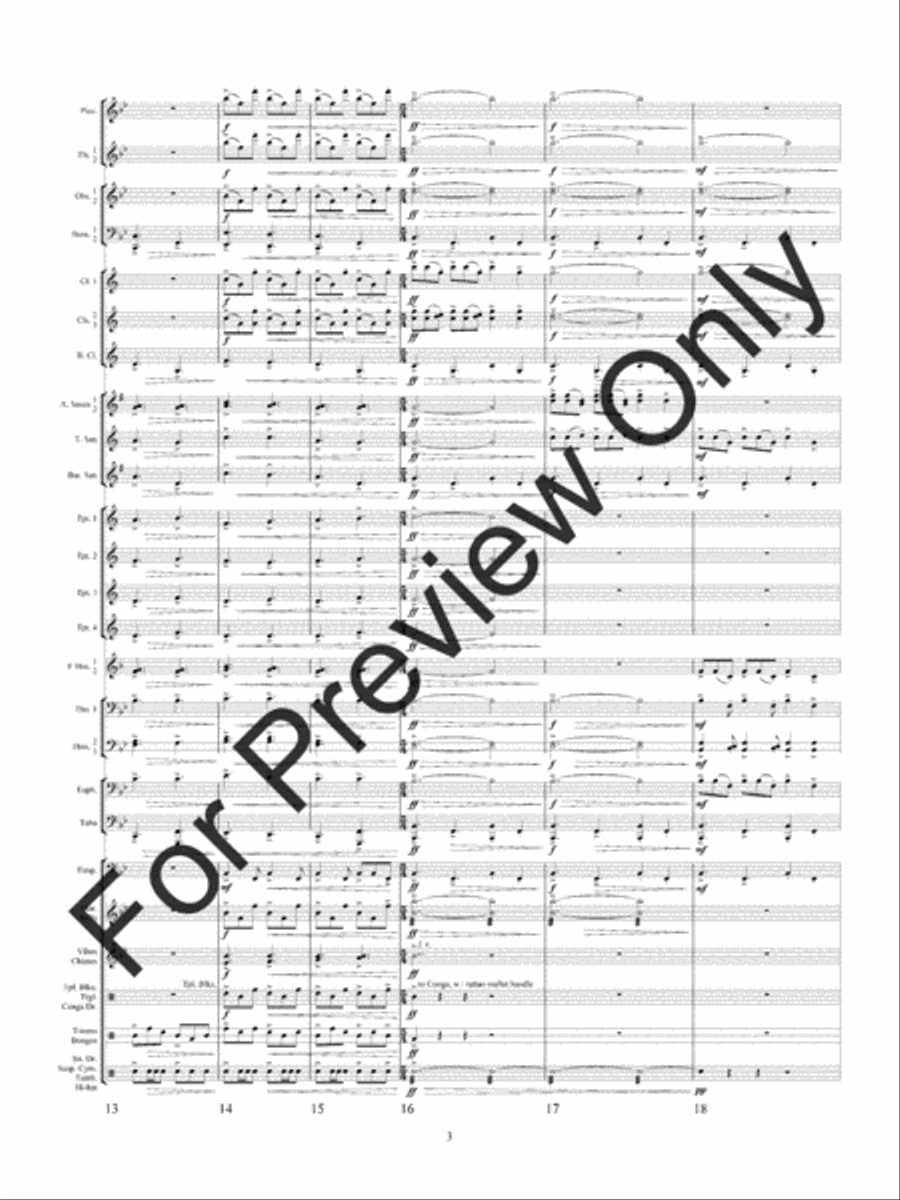 Quintology (Score) Quintology (Score) Concert Band scores gallery preview page 6