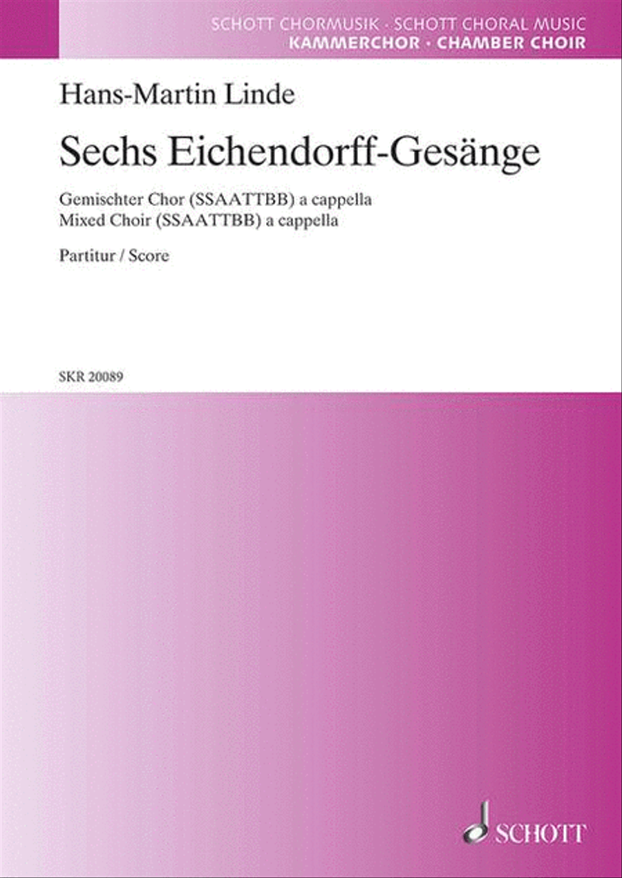 Sechs Eichendorff-Gesänge Mixed Choir scores gallery preview page 1