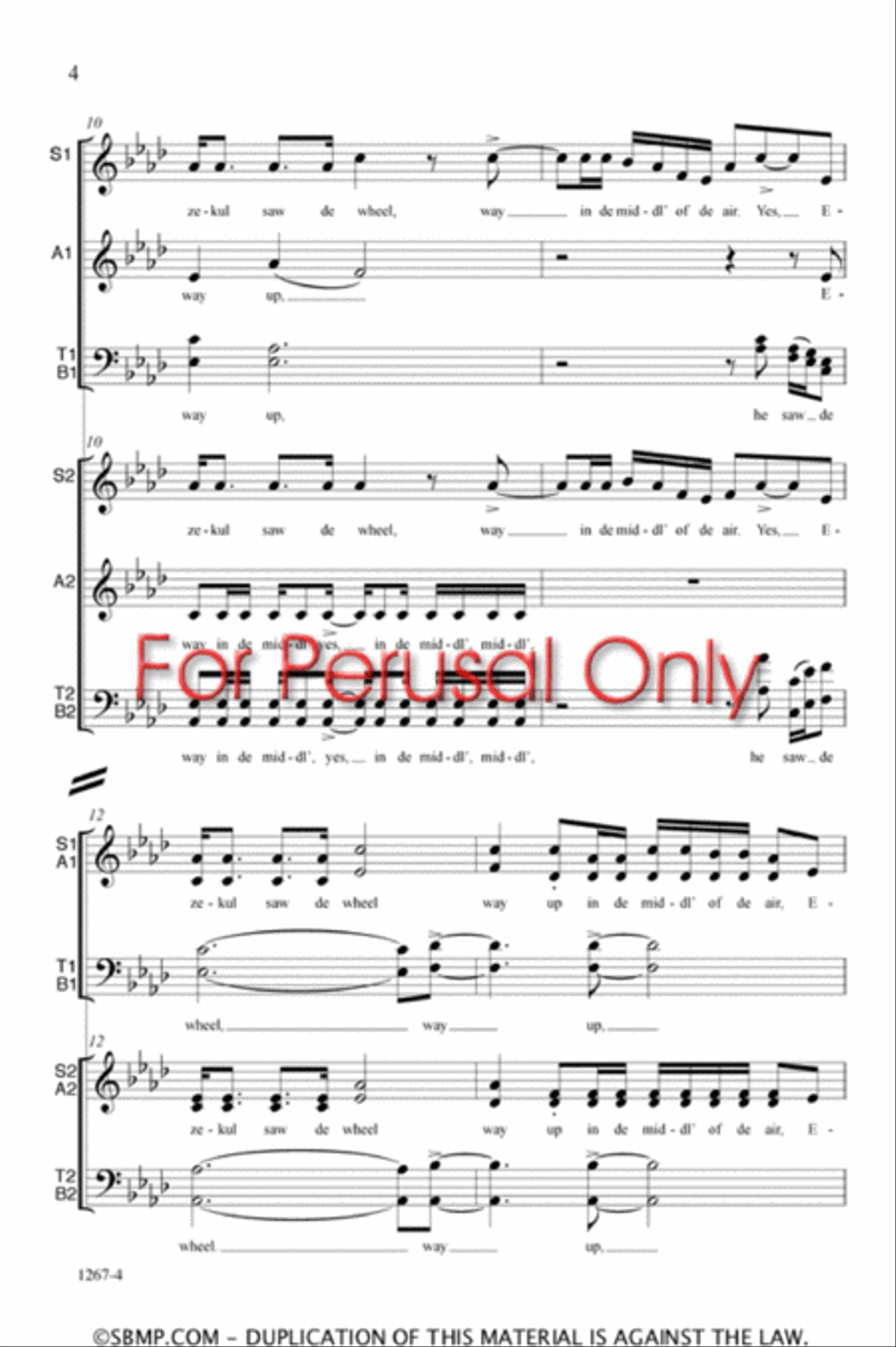 Ezekiel - SATB Double Choir Octavo 4-Part scores gallery preview page 4