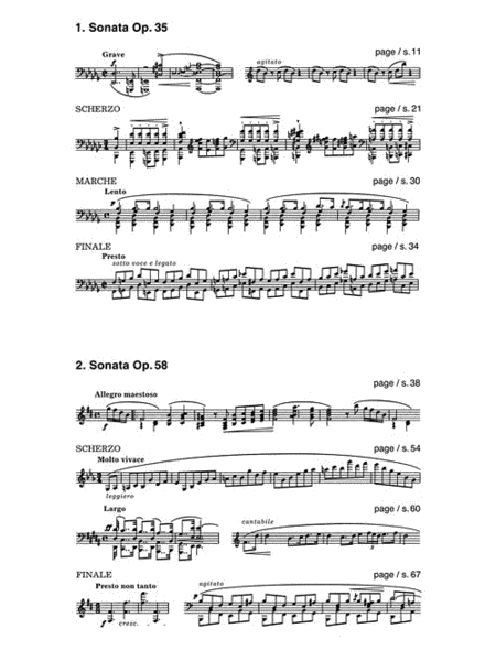 Sonatas, Op. 35 & 58