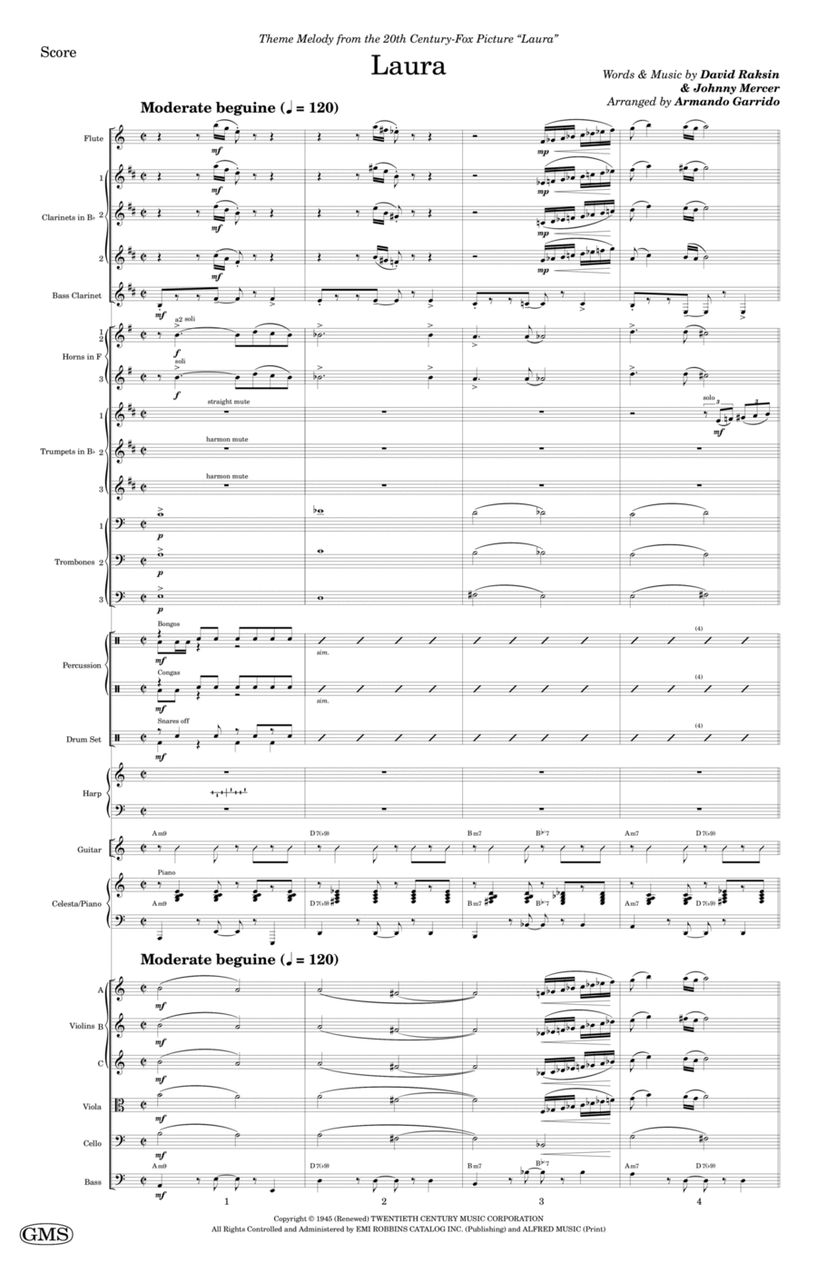 Laura Full Orchestra scores gallery preview page 1
