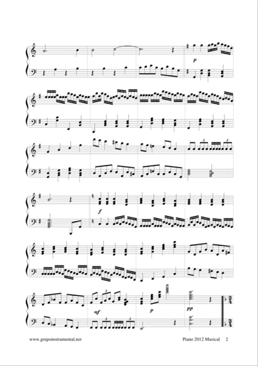 Piano 2012 Musical