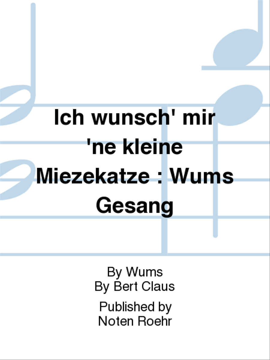 Ich wünsch' mir 'ne kleine Miezekatze Score scores gallery preview page 1