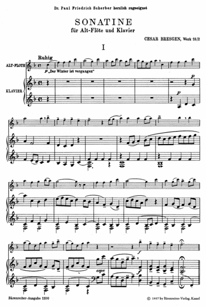 Sonatine mit Verwendung des Liedes "Der Winter ist vergangen" F major, Op. 18/2