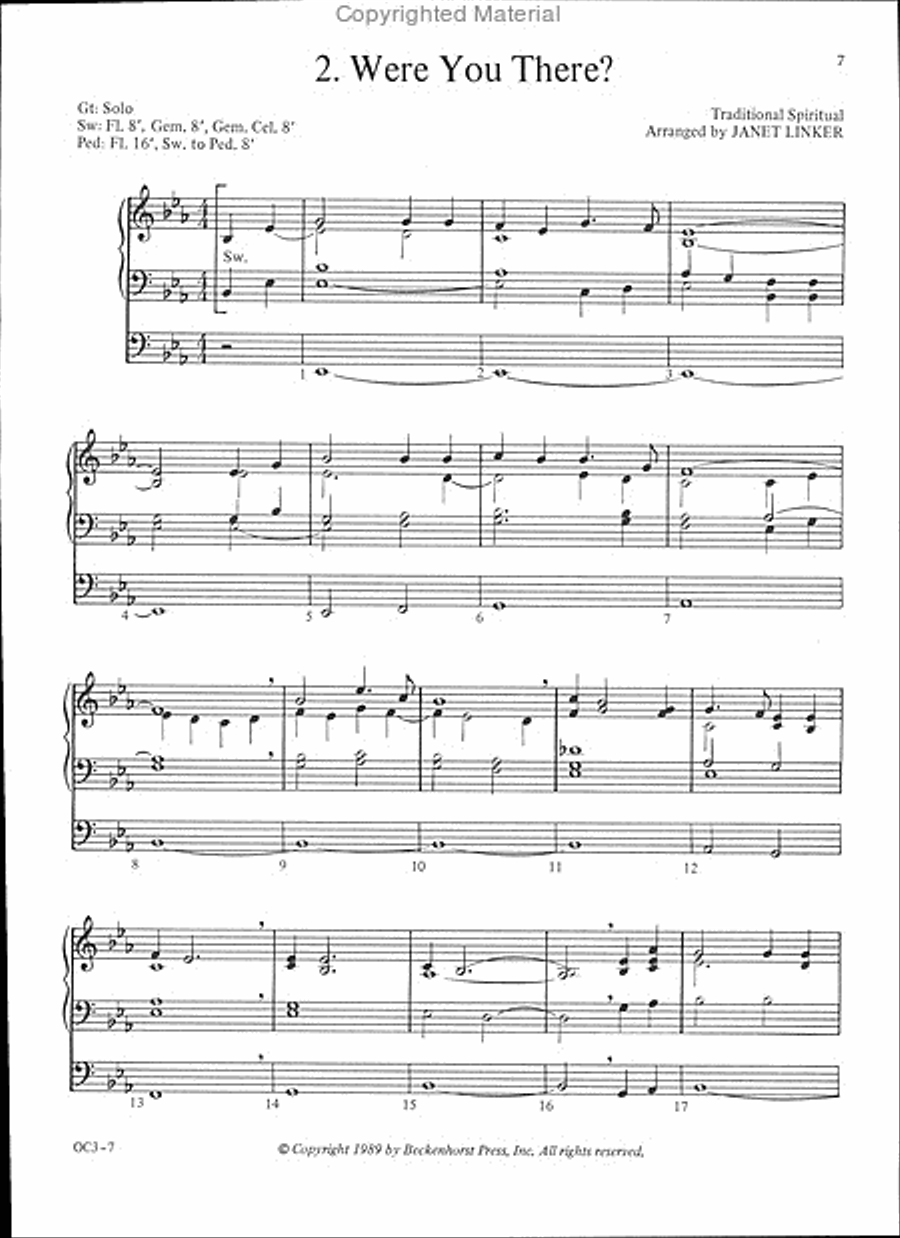 Hymns of the Cross Organ scores gallery preview page 3