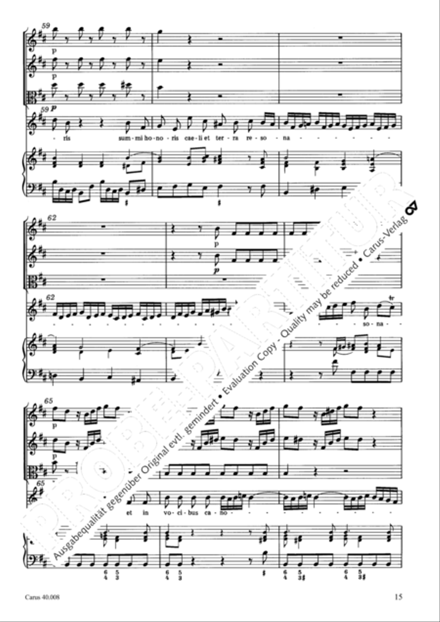 Introduzione e Gloria 4-Part scores gallery preview page 16