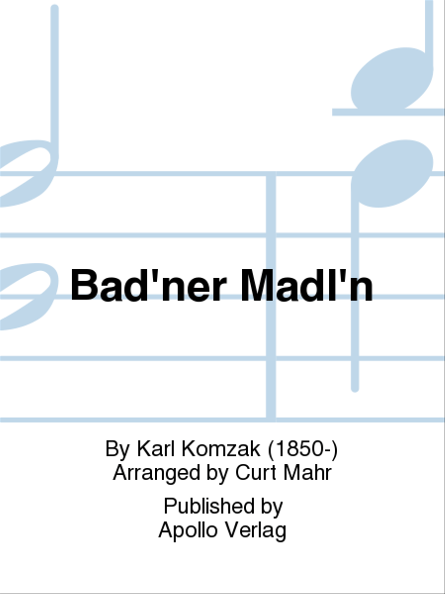 Bad'ner Madl'n Bad'ner Madl'n Accordion scores gallery preview page 1