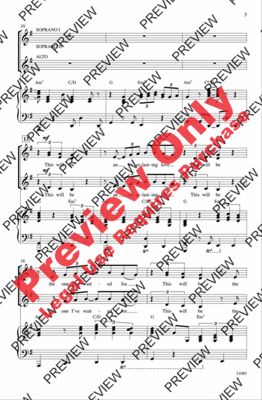 This Will Be (An Everlasting Love) Women's Choir scores gallery preview page 3