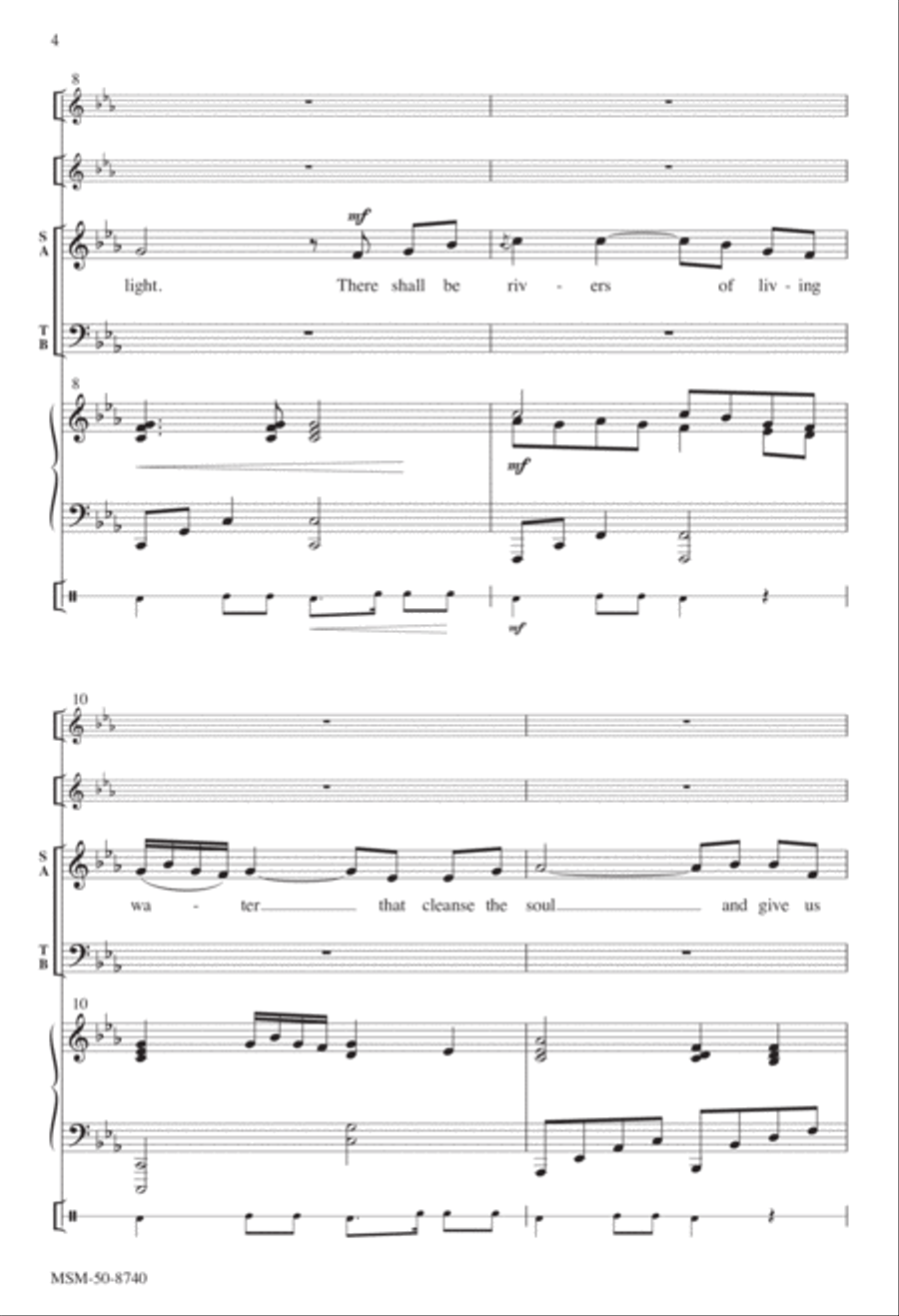 Rivers of Living Water Rivers of Living Water 4-Part scores gallery preview page 4