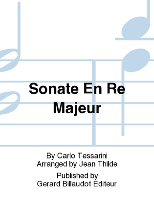 Book cover for Sonate en re majeur