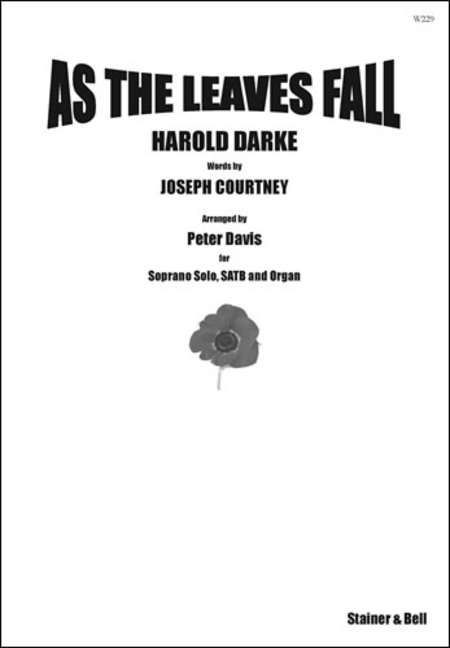 As the leaves fall. SATB Vocal Score