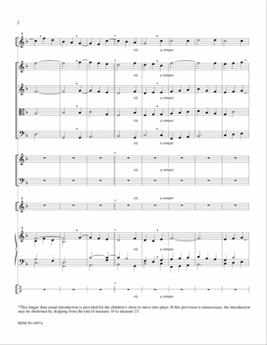 The Friendly Beasts Choir scores gallery preview page 2