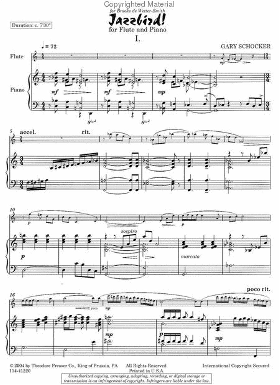 Jazzbird! Chamber Music scores gallery preview page 2