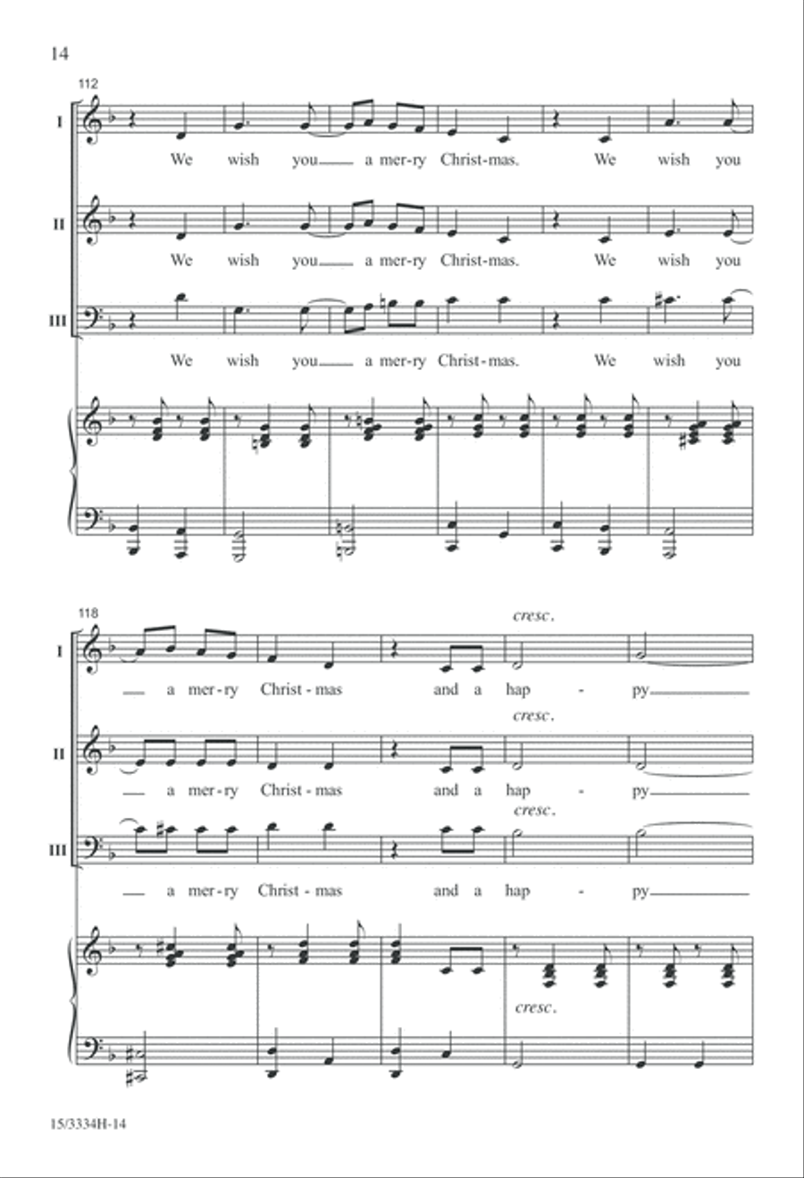 A Jolly, Jingling Carol Medley 3-Part scores gallery preview page 14