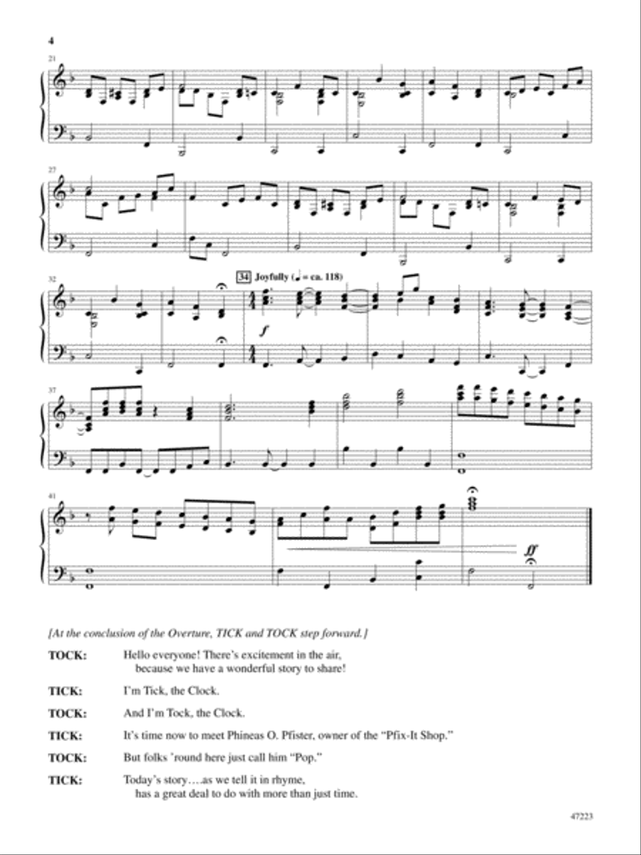 Mr. Pfister's Christmas Time Travelers Choir scores gallery preview page 5