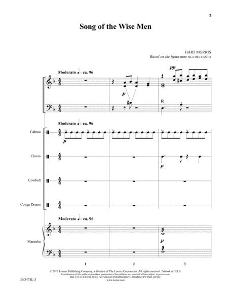 Song of the Wise Men - Percussion and Marimba Score and Parts