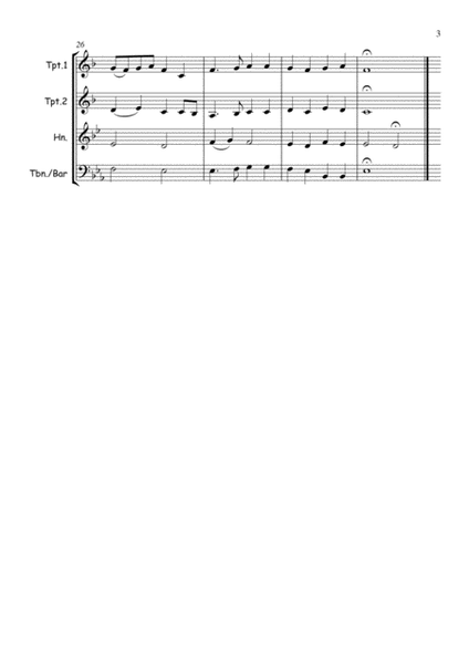 Three French Songs for Easy Brass Quartet