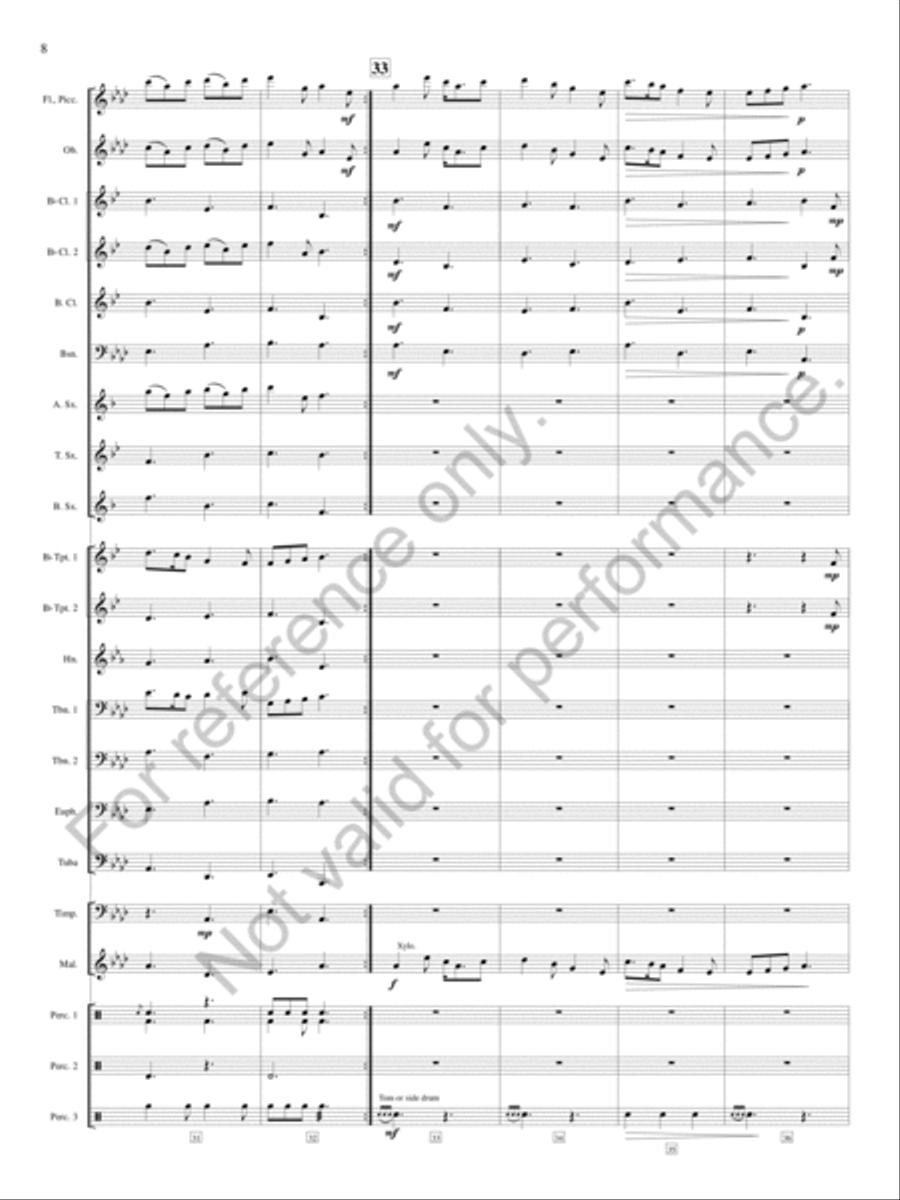 An English Triptych Concert Band scores gallery preview page 9