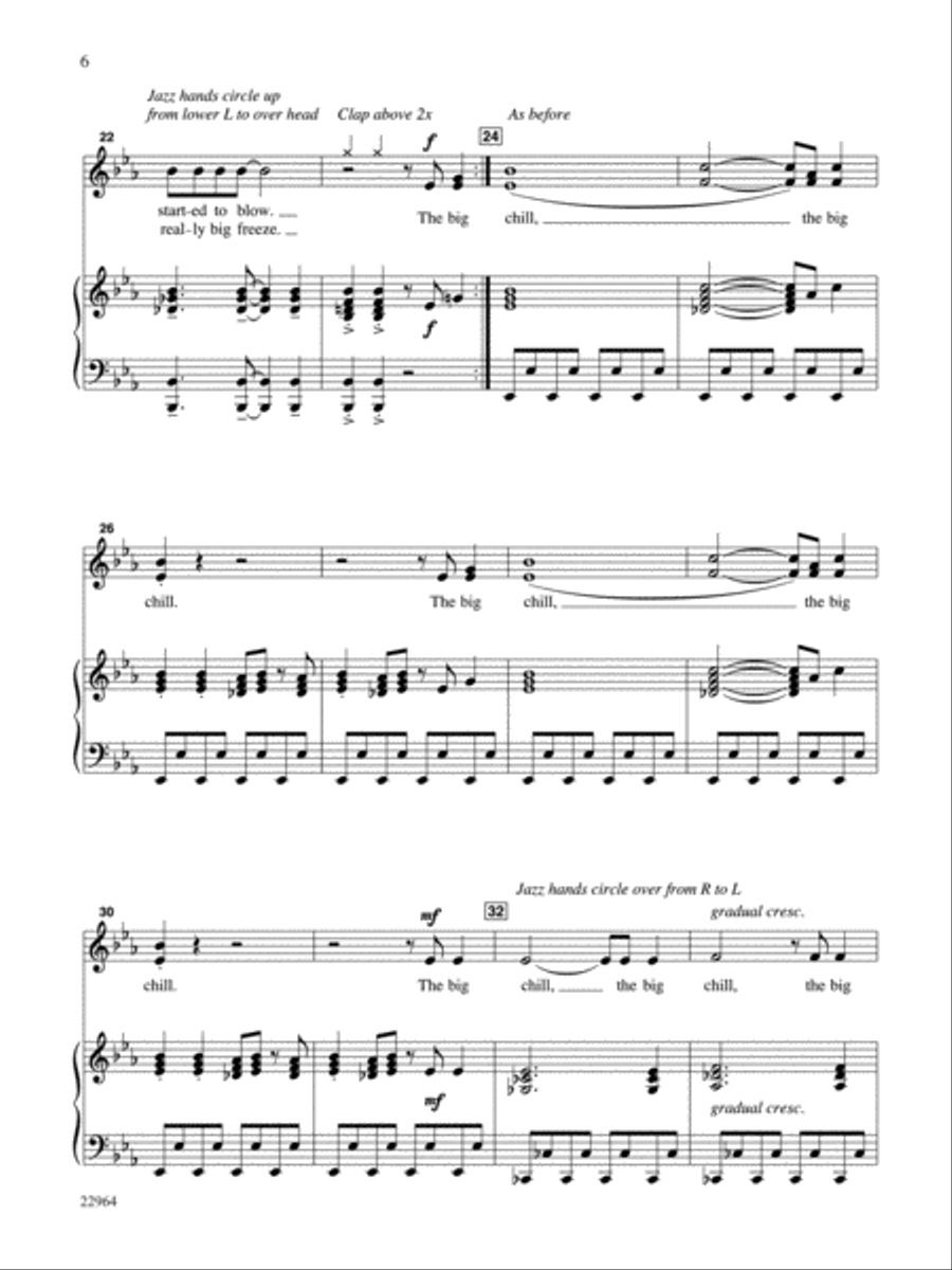 The Big Chill - Teacher's Handbook Unison Choir scores gallery preview page 10