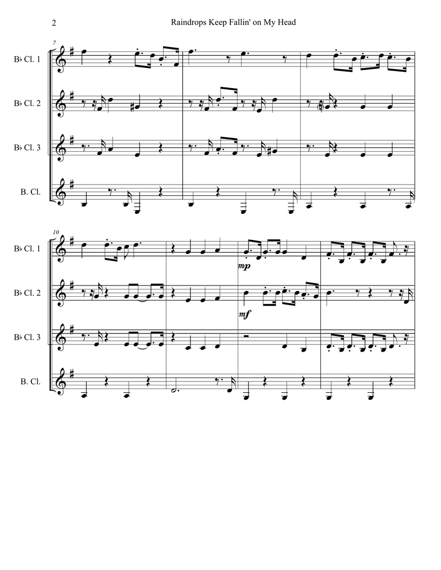 Butch Cassidy And The Sundance Kid (entire Score) Woodwind Quartet scores gallery preview page 2
